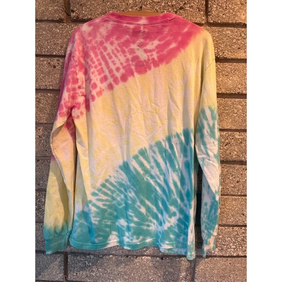 Blow Pop Bubble Gum Tie-Dye Long Sleeve Shirt  Tootsie  M  100% Cotton  Multi-Co - Picture 6 of 6